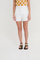 Short Lucia Sergé Écru