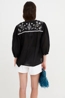 Blouse Mumbai Popeline Noir