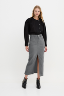 Jupe Denim Sergé Gris