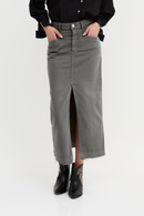 Jupe Denim Sergé Gris