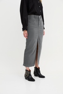 Jupe Denim Sergé Gris