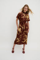 Robe Épaule Positionné Marron