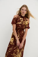 Robe Épaule Positionné Marron