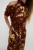 Robe Épaule Positionné Marron