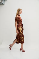 Robe Épaule Positionné Marron