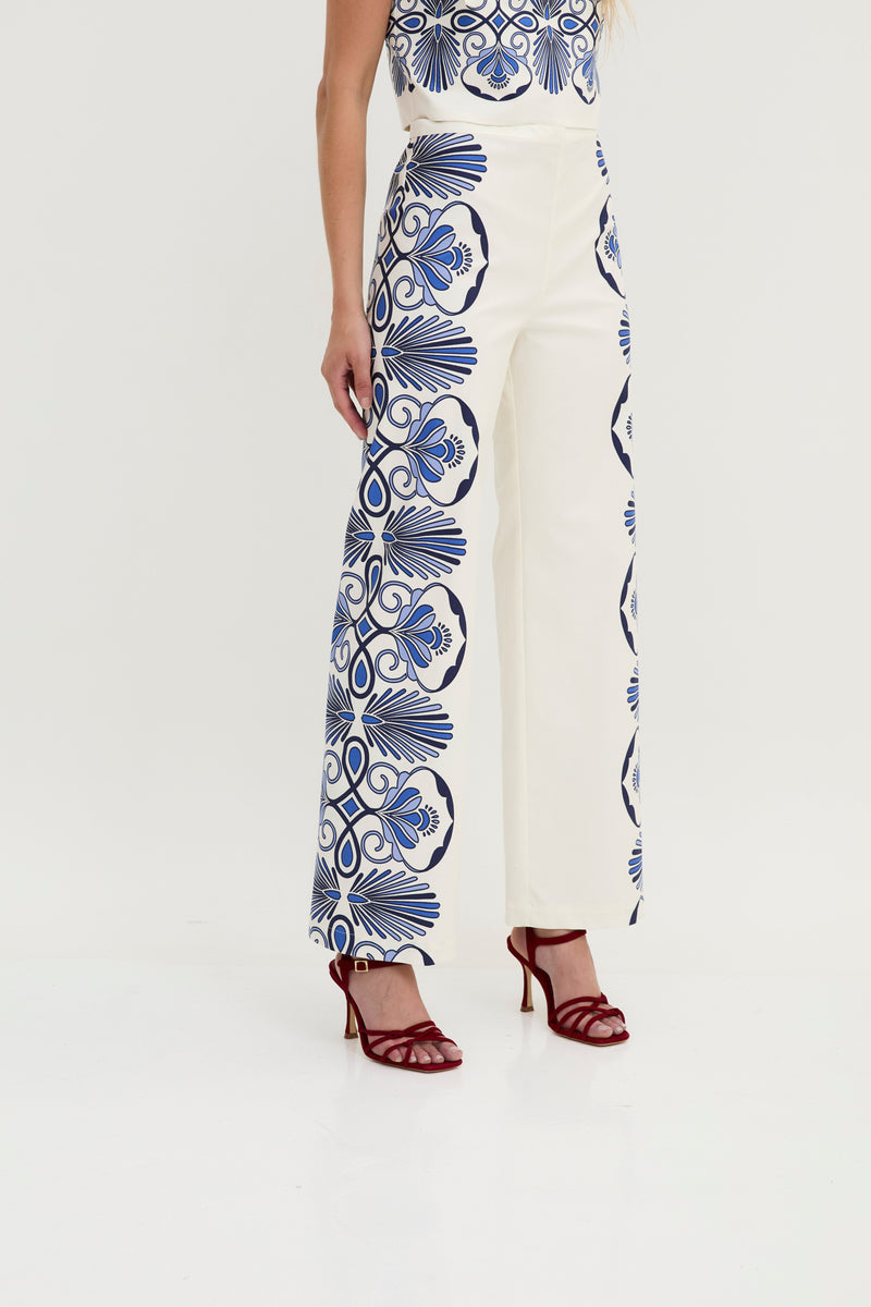 Pantalon Positano Coton Écru