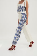 Pantalon Positano Coton Écru