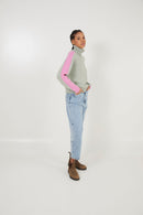 Pull Ligne Maille Turquoise