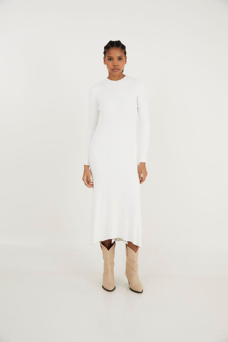 Robe Alejandra Maille Écru
