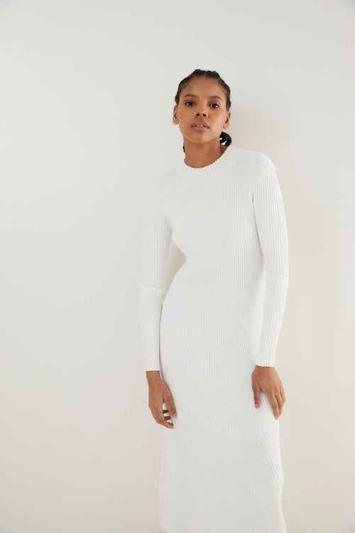 Robe Alejandra Maille Écru