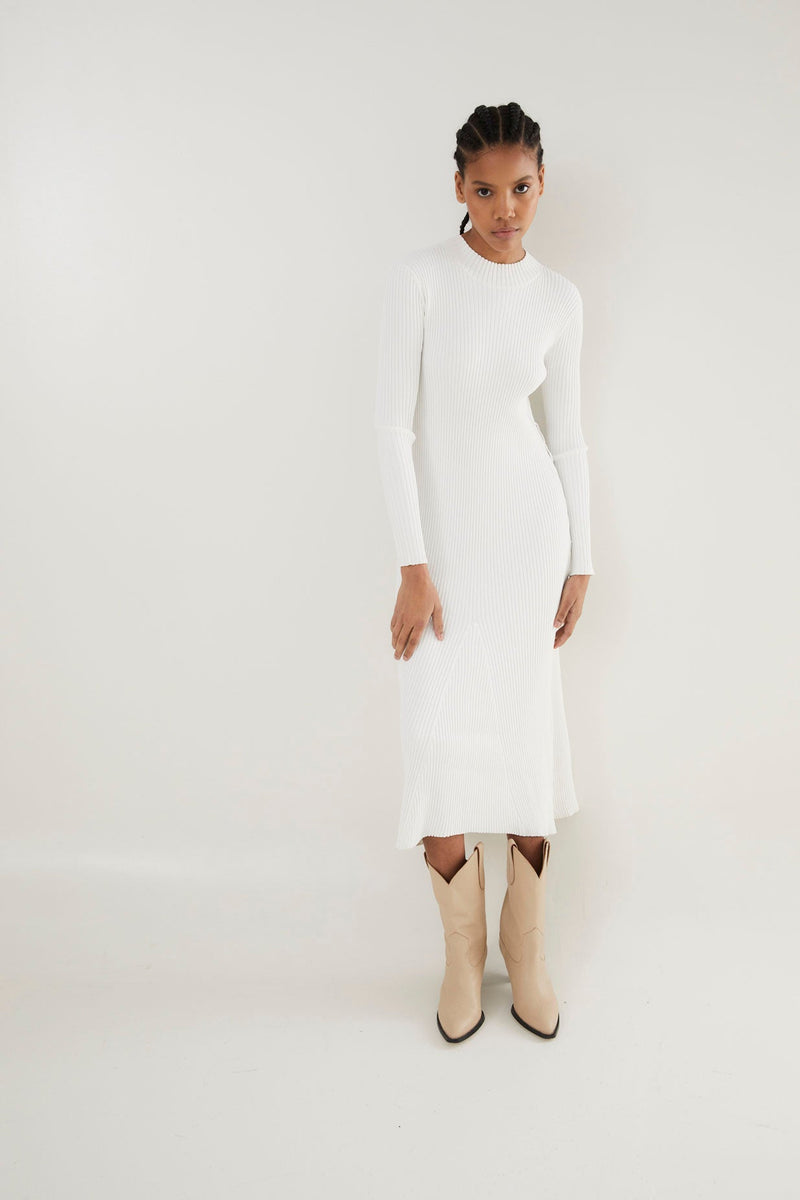 Robe Alejandra Maille Écru