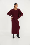 Robe Lucia Maille Bordeaux