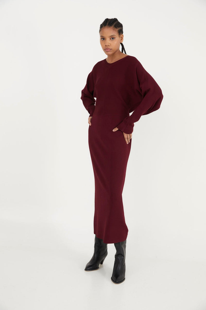 Robe Lucia Maille Bordeaux