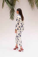 Jupe Droit Orchidée Marine