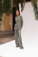 Pantalon Icon Jacquard Rétro Fumée