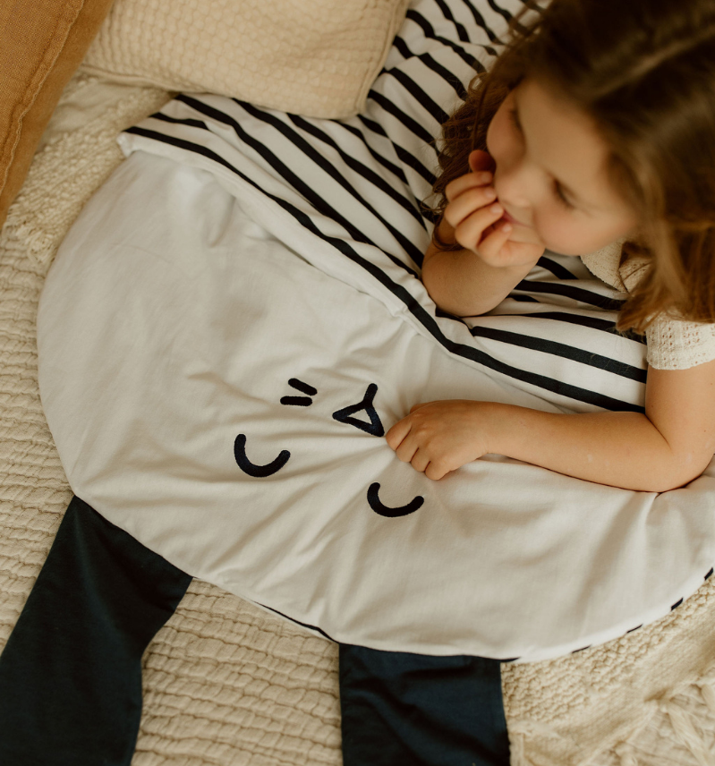 Sac De Couchage 4 Saisons Lapin Coton - Rayé