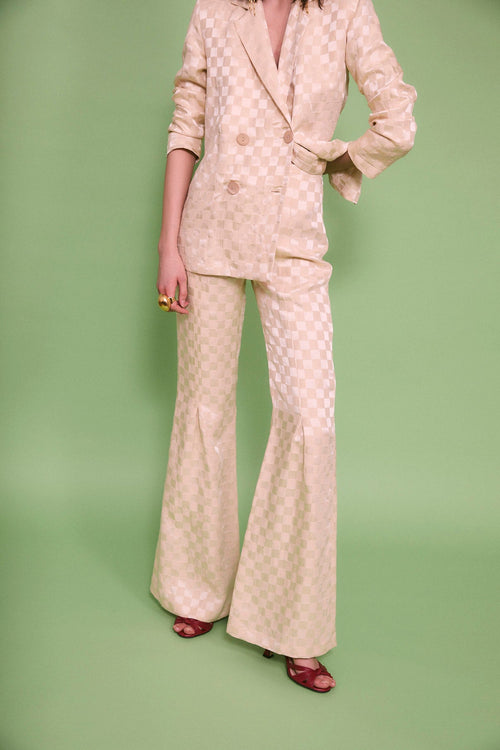 Pantalon Pli Dama Crème