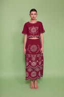 Top Bombay Broderie Cerise