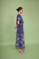 Top Bombay Broderie Bleu