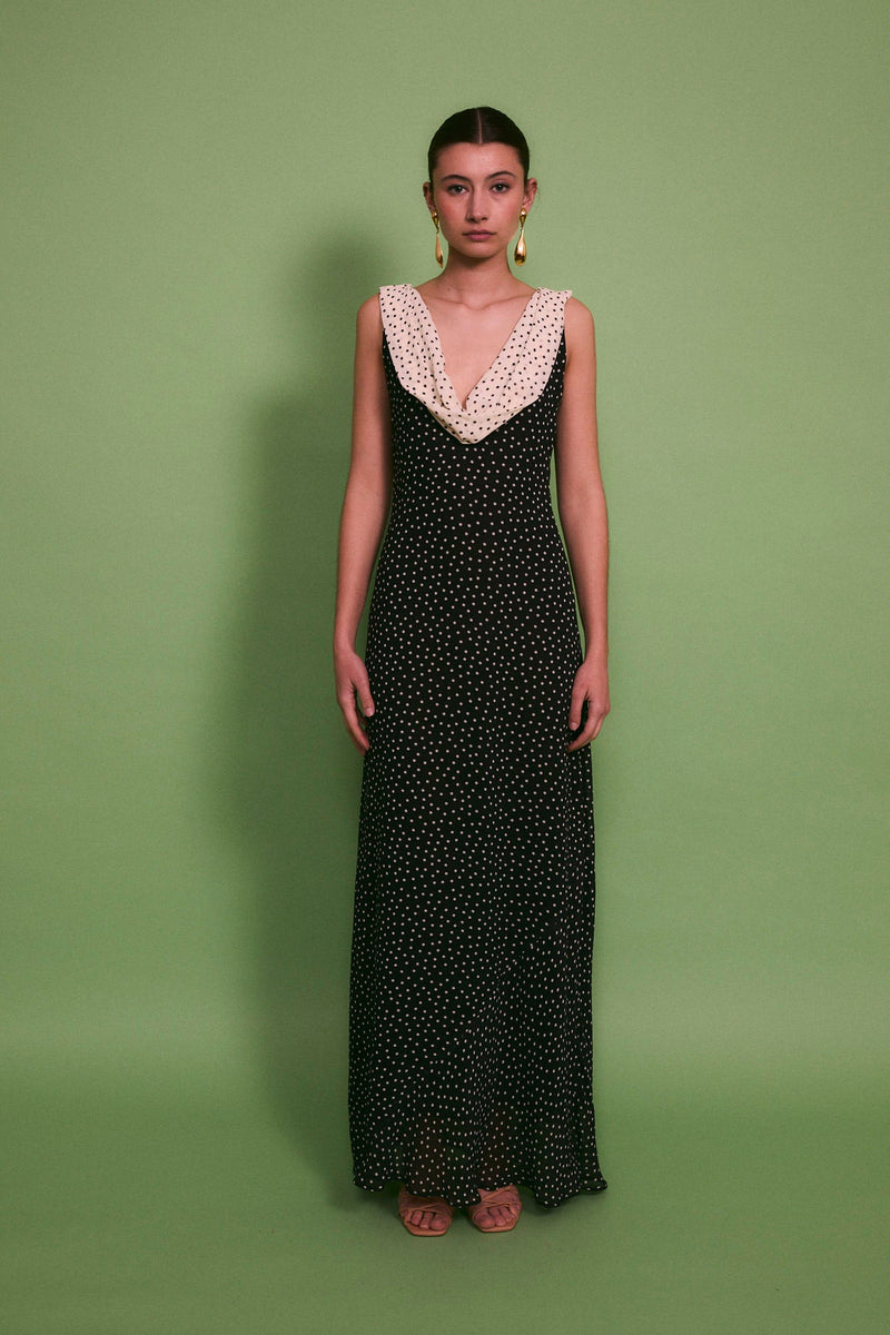 Robe Idra Pois Noir