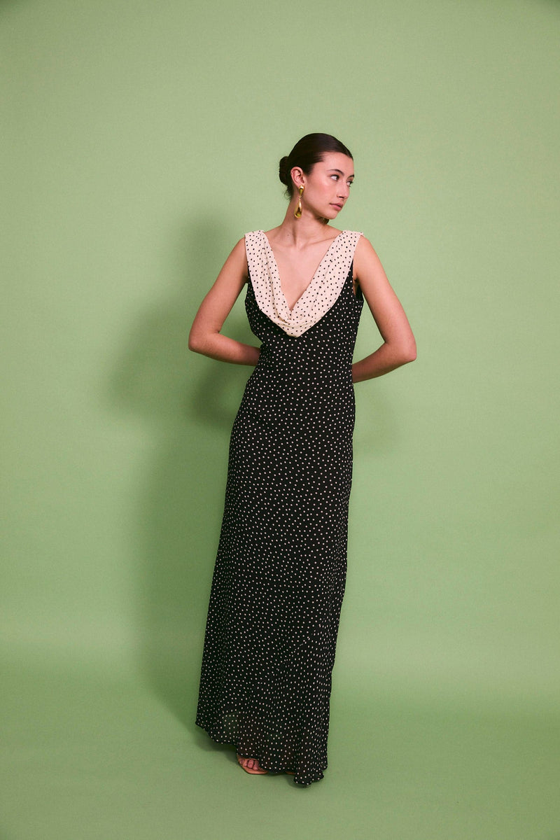 Robe Idra Pois Noir