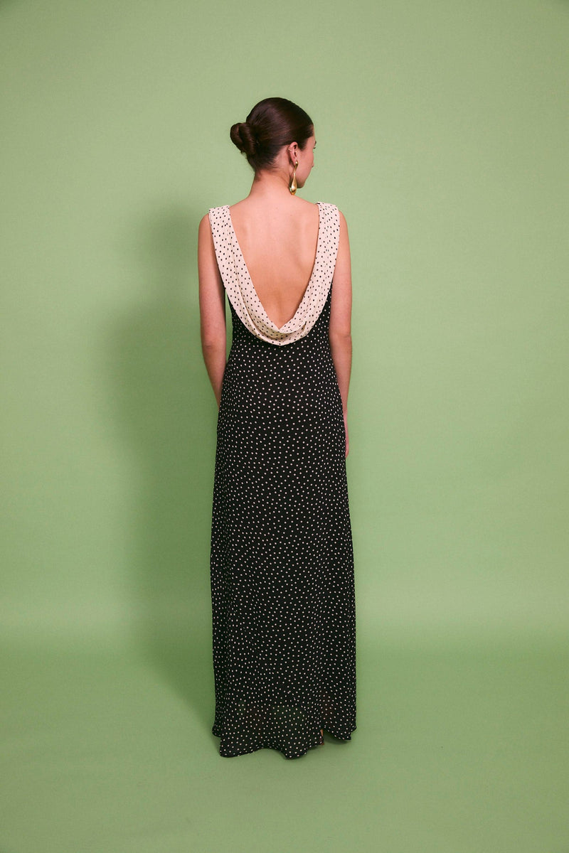 Robe Idra Pois Noir