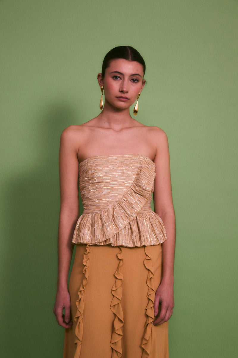 Top Lola Lamé Or