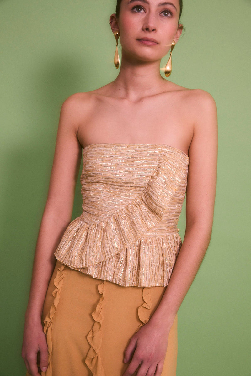 Top Lola Lamé Or