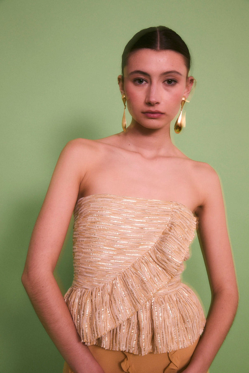 Top Lola Lamé Or
