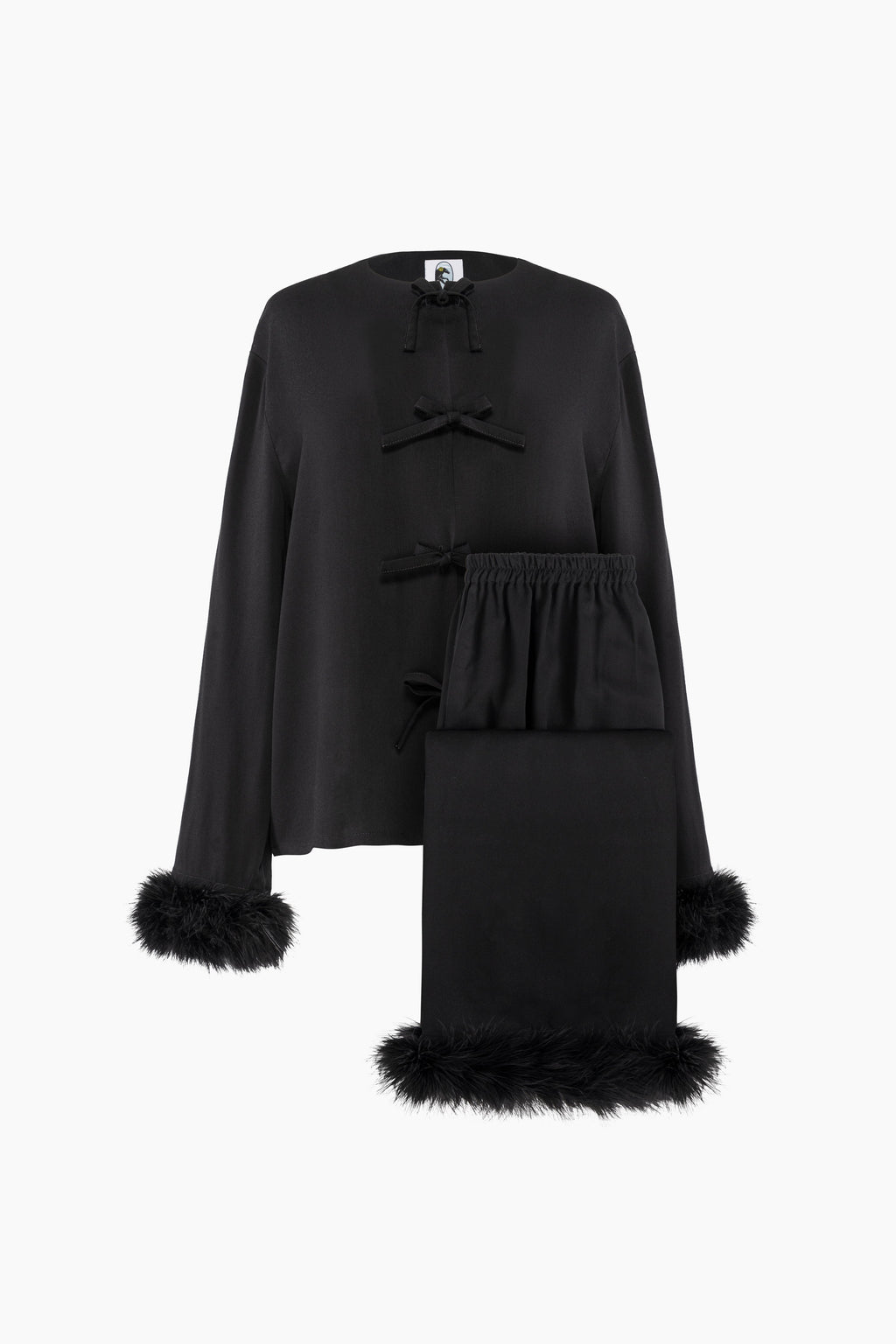 Ensemble Capricorn Feathers - Black