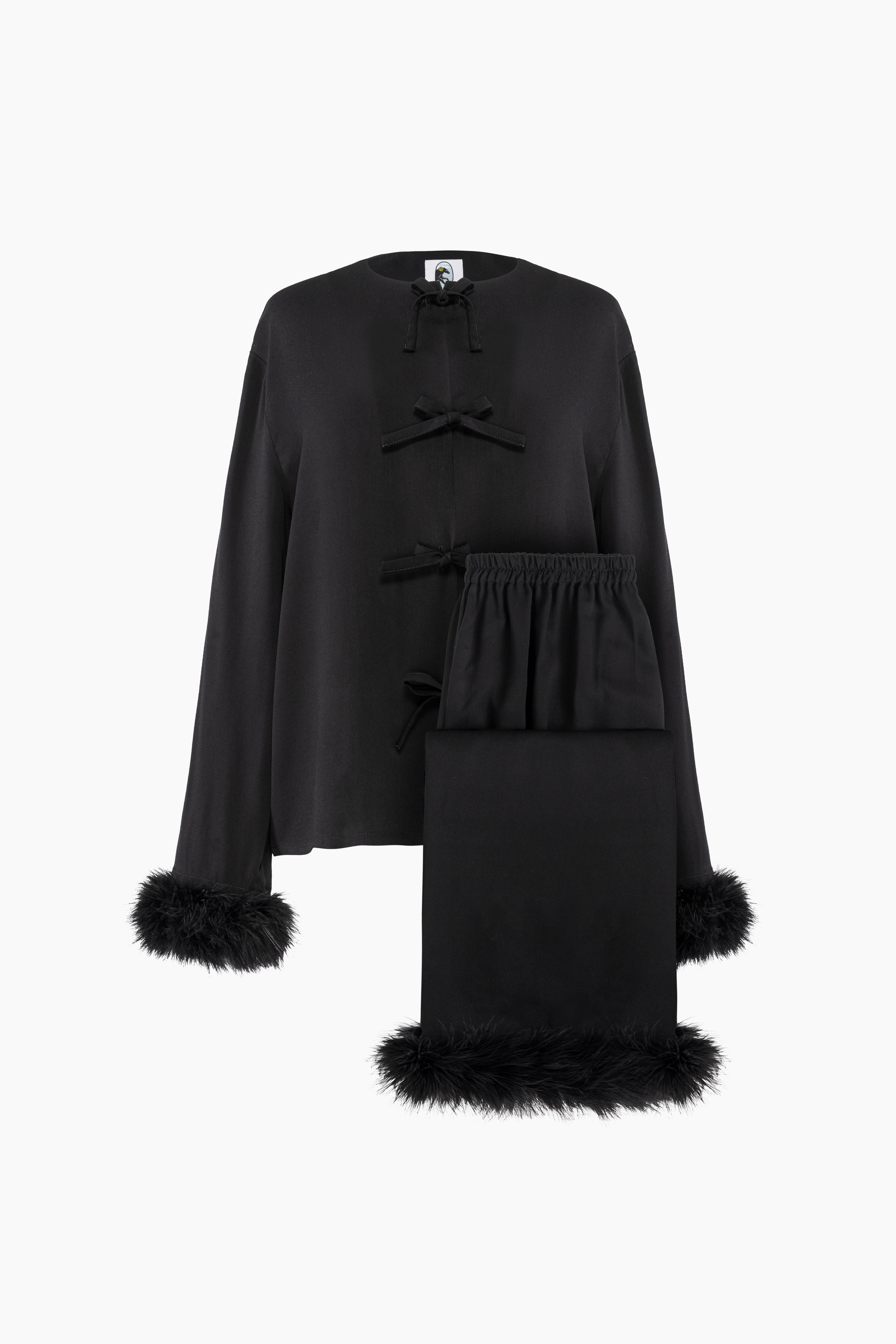 Ensemble Capricorn Feathers - Black