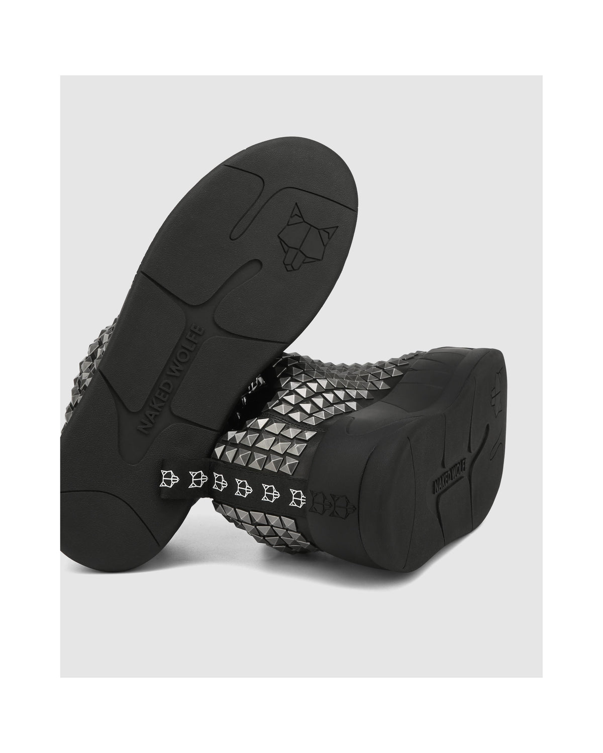 Badslippers Slide Stud - Zwart met Noppen - Heren