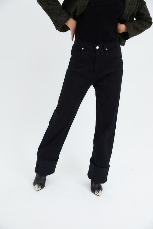 Jean 90'S Sergé Noir