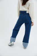 Jean 90'S Sergé Bleu
