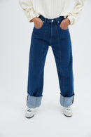 Jean 90'S Sergé Bleu