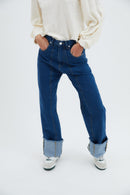 Jean 90'S Sergé Bleu