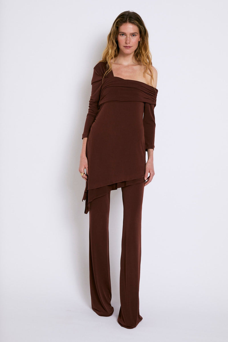 Tunique Cosima Maille Marron