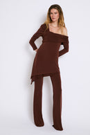 Tunique Cosima Maille Marron