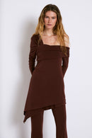 Tunique Cosima Maille Marron