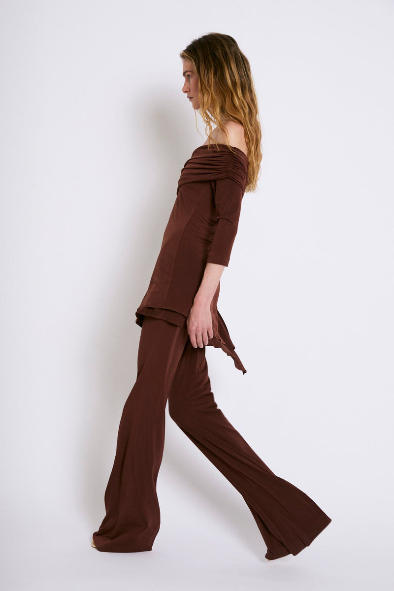 Tunique Cosima Maille Marron