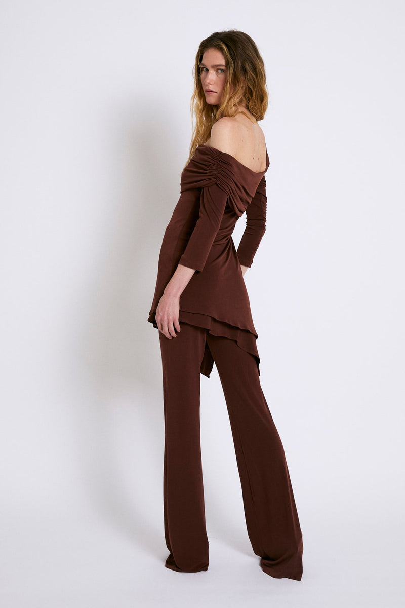 Tunique Cosima Maille Marron