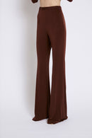 Pantalon Seventies Maille Marron