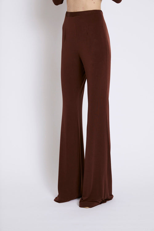 Pantalon Seventies Maille Marron