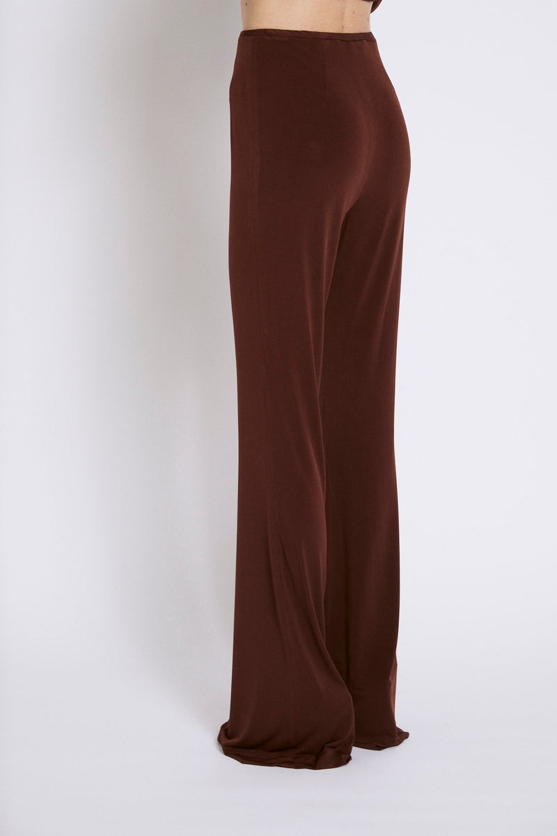 Pantalon Seventies Maille Marron