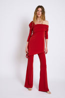 Pantalon Seventies Maille Rouge