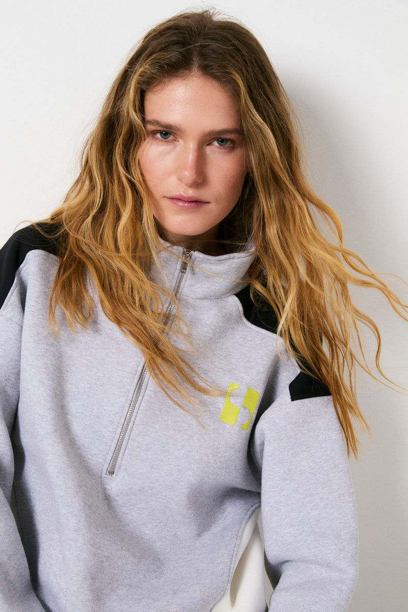 Sweat Sporty Éponge Gris