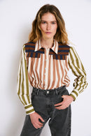 Blouse Carlota Rayé Tricolore