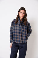 Blouse Maribel Carreaux Bleu