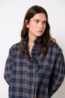 Blouse Maribel Carreaux Bleu