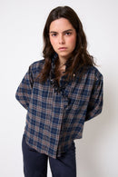 Blouse Maribel Carreaux Bleu